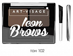 ART-VISAGE Тени для бровй двойные IconBrows 102